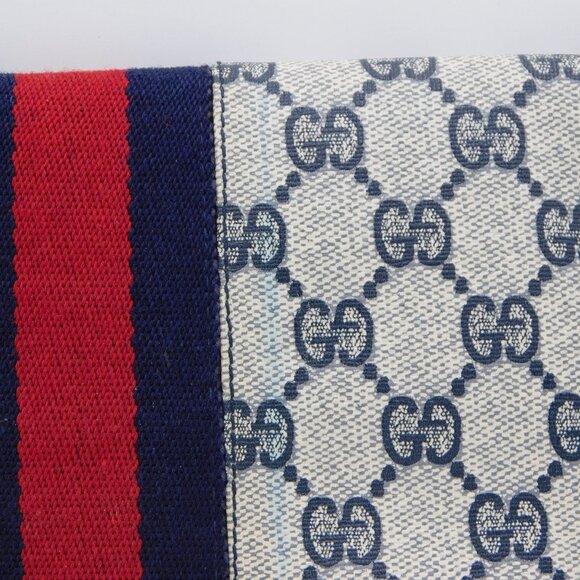 Gucci Foldover Guccissima Envelope Clutch | Vintage | Leather Trim | VGUC - Picture 6 of 14
